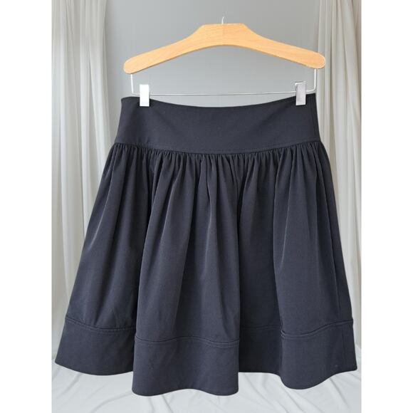 Diane Von Furstenberg DVF Fit Flare Barron Black Mini Synthetic Nylon Skirt 10 L - Picture 6 of 11